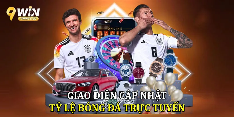 Giao diện cập nhật tỷ lệ bóng đá trực tuyến